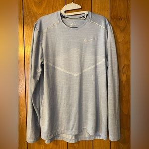 Nike Running Long Sleeve. Women’s, size medium. Light blue.